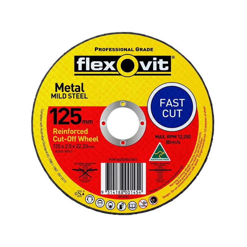 FLEXOVIT Metal Cut Off Disc 125 x 2.5mm