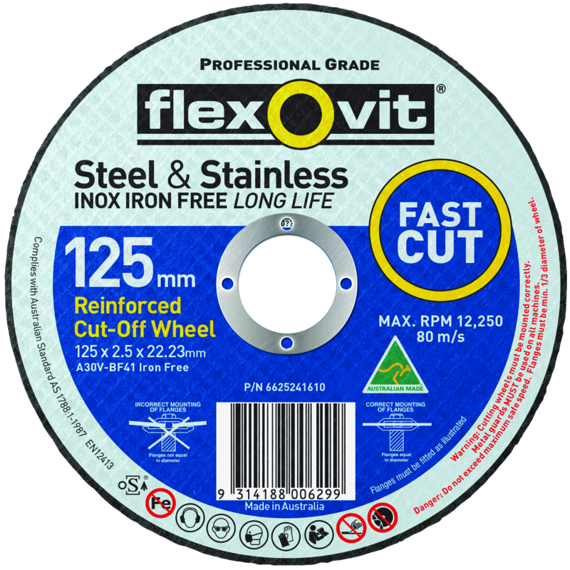 FLEXOVIT 230X2.0X22.2mm A46Tbf41 Mega Inox Cut-Off