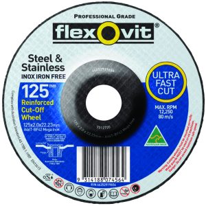 SAINT-GOBAIN ABRASIVES 125X1.0X22.2mm Za60X-Bf41 Mega Inox Cut-Off