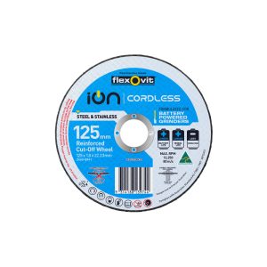 FLEXOVIT 125X1.0X22.2MM Z46X Bf41-Ion Cordless Inox Cut-Off