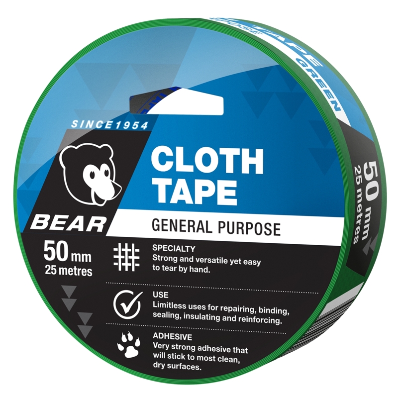 NORTON Cloth Tape 50mmx25M Green