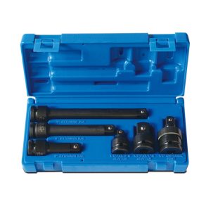 ACTION INDUSTRIAL 1/2" Dr 6pc Adaptor & Extension Impact Accessory Set