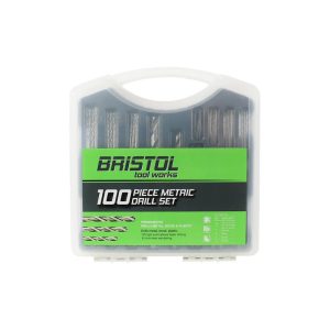 BRISTOL 100 Piece Metric Drill Set