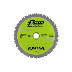 AUSTSAW - 185mm (7IN) ROTARY HACKSAW BLADE - 20/16mm X 36T