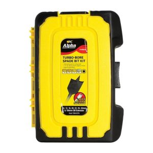 ALPHA 8Pce Spade Bit Set With Extension Bar