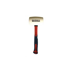 SPEAR & JACKSON Mallet - Rubber - White - Fibreglass Handle - 900G - 32Oz