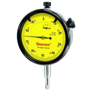 STARRETT Dial Ind. 10MM Range 0.01MM Grad. 57MM Face. 0-100