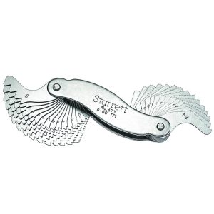 STARRETT Screw Pitch Gauge 60Dg Threads 30 Leaves 6-80 Tpi