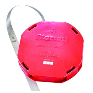 STARRETT Thickness Gauge Stock .010In 25Ft Roll Dispenser Case