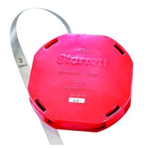 STARRETT Thickness Gauge Stock .0005In 25Ft Roll Dispenser Case