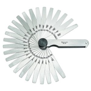 STARRETT Thickness Gauge 26 Tapered Leaves .0015In-.025In Range