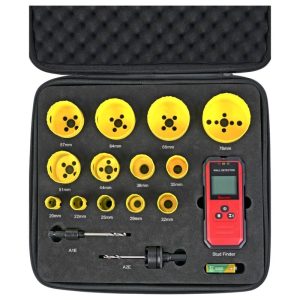 STARRET Deep Cut Holesaw Kit With Stud Finder