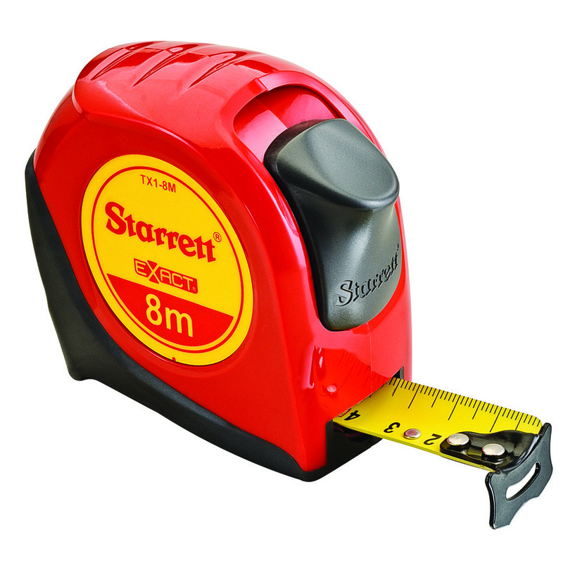 STARRETT Tape Measure 1 X 8M Metric Pocket Tape