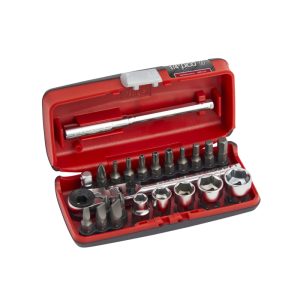 SIDCHROME 23 Piece 1/4" Metric Dr Pico Socket and Bit Set